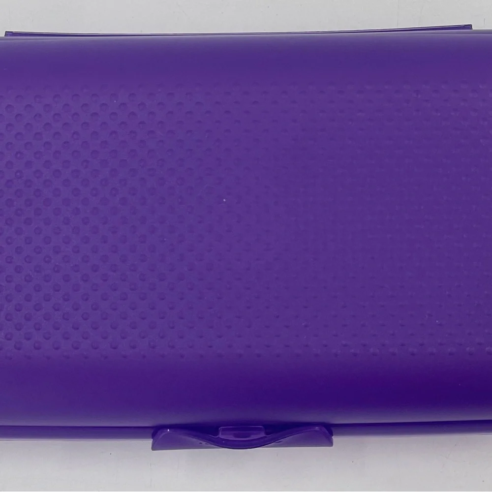 Tupperware Packables 4 Pc. Set Purple Oyster Travel Craft Sewing‎ Rare New HTF